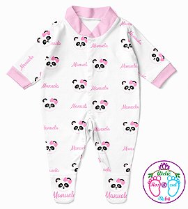 Saída de maternidade personalizada ursinha panda
