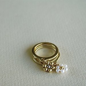 Anel Flor Ouro