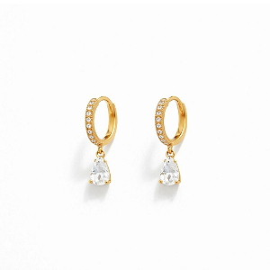 Argolinha Zircônia Gota