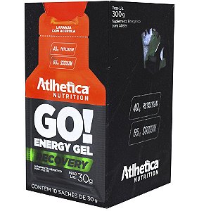 GO! RECOVERY GEL (DISPLAY COM 10 SACHES DE 30G) - ATLHETICA