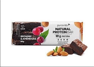 UN BARNPB BROWNIE E AMENDOAS 60G - PURAVIDA