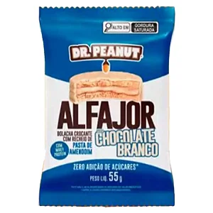 UNIDADE ALFAJOR  CHOCOLATE BRANCO (55G) - DR PEANUT