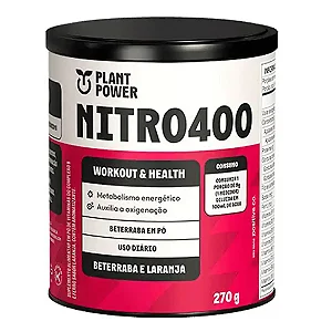 LOJA - Nitro400 Beterraba e Laranja (270g) - Plant Power