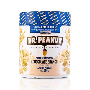 PASTA DE AMENDOIM CHOCOLATE BRANCO - (600g) - DR PEANUT