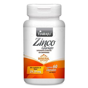 Zinco Quelatos 29,59Mg (60 Caps) - Tiaraju