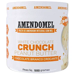Pasta De Amendoim Amendomel (500g) Sabor: Chocolate Branco Crocante