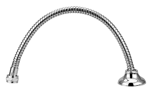 Mangueira de Bidê Engate Flexível 1/2 Chuveirinho Ducha Higiênica 80 cm com Niple e canopla