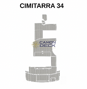 Piso Nautico Eva Cimitarra 340 - Tapete Eva Cimitarra 340