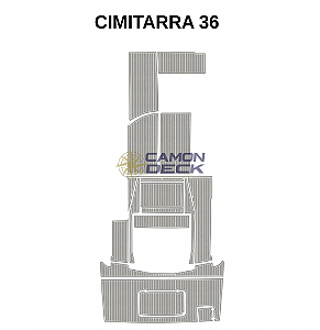Piso Nautico Eva Cimitarra 360 - Tapete Eva Cimitarra 360