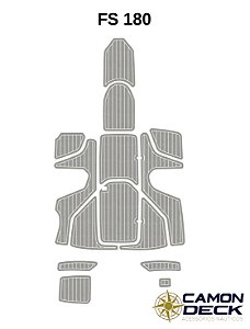 Piso Náutico EVA Premium Sob Medida - Lancha FS 180| Camon Deck