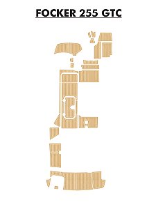 Piso Náutico EVA Premium Sob Medida - Lancha Focker 255 GTC| Camon Deck