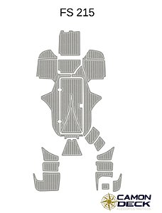 Piso Náutico EVA Premium Sob Medida - Lancha FS 215| Camon Deck