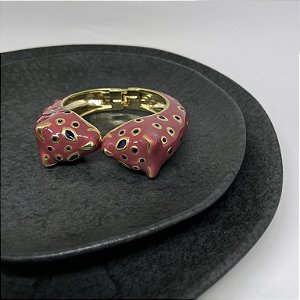 Bracelete Leopardo - Magenta