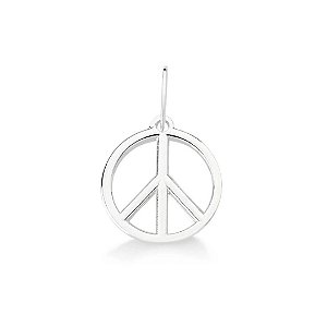 Pingente símbolo da paz Prata 925
