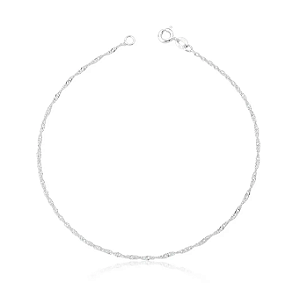 Pulseira Singapura fina Prata 925