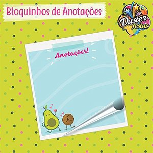 BLOQUINHO DE ANOTAÇÕES ABACATE