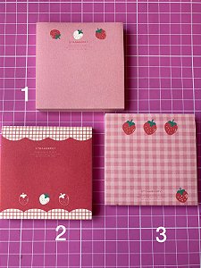 BLOCO ADESIVOS MORANGO