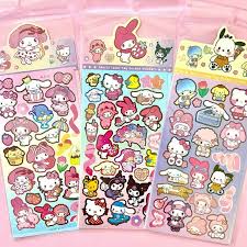 CARTELA DE ADESIVOS SANRIO