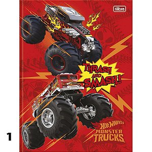 CADERNO BROCHURA UNIVERDITÁRIO HOT WHELLS MONSTER TRUCK