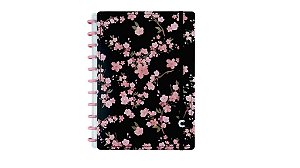 CADERNO BY GOCASE CLASSICAL ROSE BLACK GRANDE