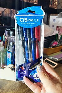 CANETA ESFEROFRÁFICA CIS NEXT COM 5 UN