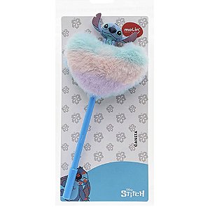 CANETA CORAÇÃO PLUSH STITCH MOLIN