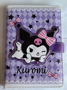 CADERNO KUROMI ALMOFADADO