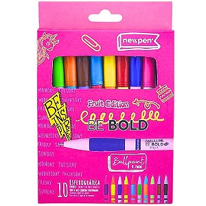 CANETA ESFEROGRAFICA BE BOLD FRUIT EDITION COM 10 UN