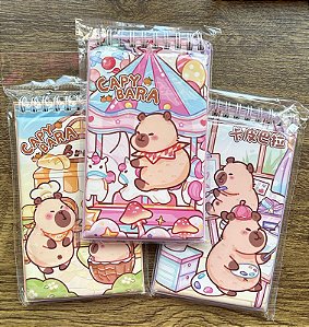 CADERNINHO DE CAPIVARA DE ADESIVOS