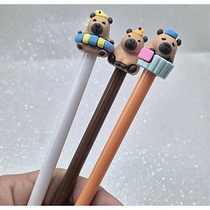 CANETA EM GEL APAGÁVEL DE CAPIVARA