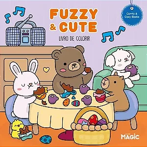 LIVRO DE COLORIR FUZZY AND CUTE