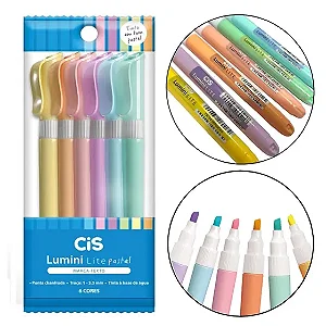 CIS LUMINI LITE PASTEL COM 6 CORES