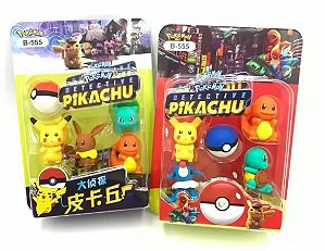 KIT COM 5 BORRACHAS POKEMON