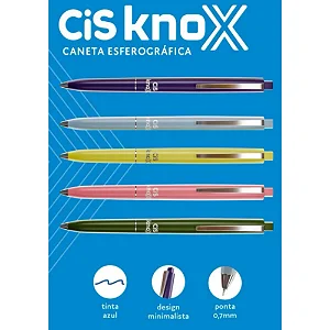 CANETA ESFEROGRÁFICA CIS KNOX