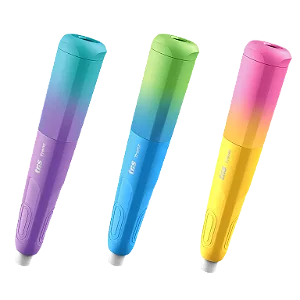 CANETA BORRACHA + APONTADOR TRENDZ TRIS