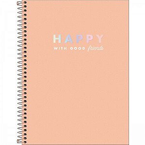 CADERNO UNIVERSITÁRIO HAPPY 1 MATERIA