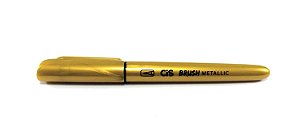 BRUSH PEN CIS METALLIC DOURADA