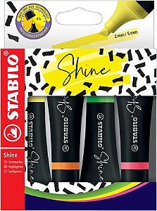 MARCA TEXTO STABILO SHINE COM 4UN