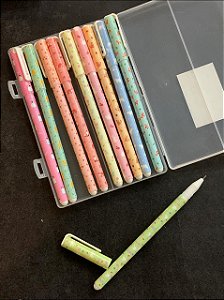 CANETA EM GEL COM 10 CORES