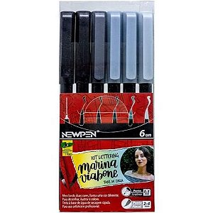 BRUSH PEN TONS DE CINZA