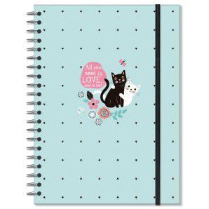 CADERNO UNIVERSITARIO GATOS