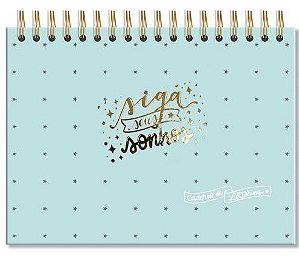 CADERNO DE LETTREING VERDES ESTRELAS