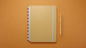 CADERNO INTELIGENTE LARANJA PASTEL