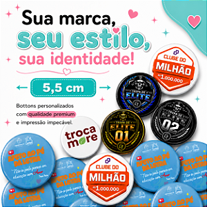 Bottons Personalizados 1 Unidade