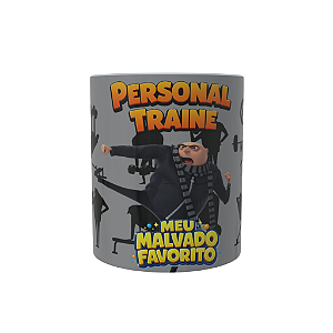 Caneca Personalizada Profissão Personal Trainer – Meu Malvado Favorito | Presente Criativo 325ml