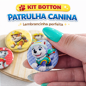 Kit Botton Patrulha Canina Lembrancinha Infantil