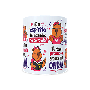 Caneca Capivara Crente Personalizada 325ml | Caneca Cristã em Cerâmica