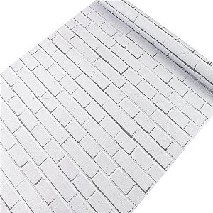 10 Metros Papel De Parede Adesivo Lavável Vinílico Modelo Brick V1