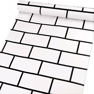 10 Metros Papel De Parede Adesivo Lavável Vinílico Modelo Brick V2