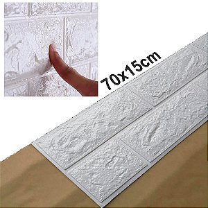Painel 3d Tijolo Alto Relevo Autoadesivo 70x15cm